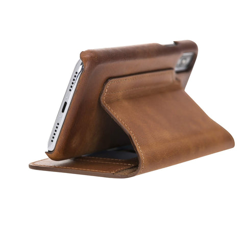 Venice RFID Blocking Leather Wallet Stand Case for iPhone X