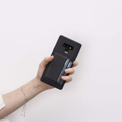 Funda tipo billetera de cuero Pisa Snap On con soporte para Samsung Galaxy Note 9