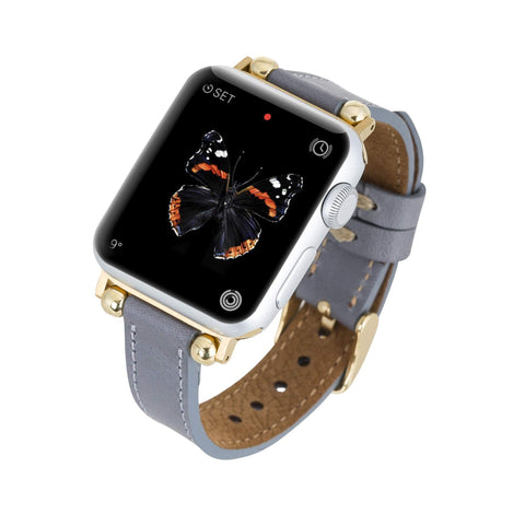 Correa delgada de cuero Foggia para Apple Watch