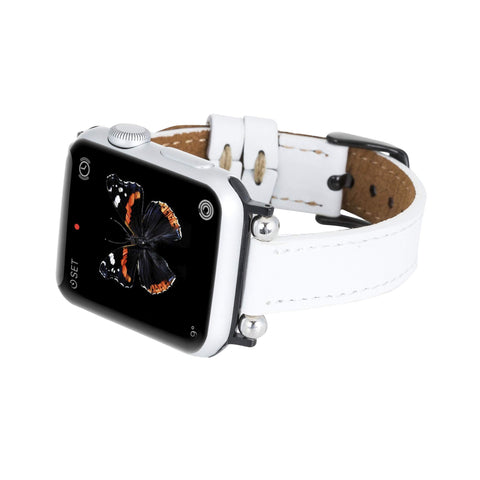 Correa delgada de cuero Foggia para Apple Watch