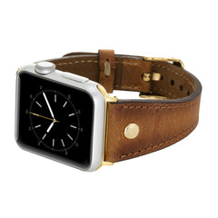 Correa delgada de cuero Sessa para Apple Watch