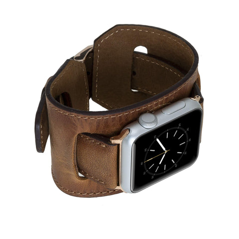Ancona Leather Cuff Band Strap for Apple Watch