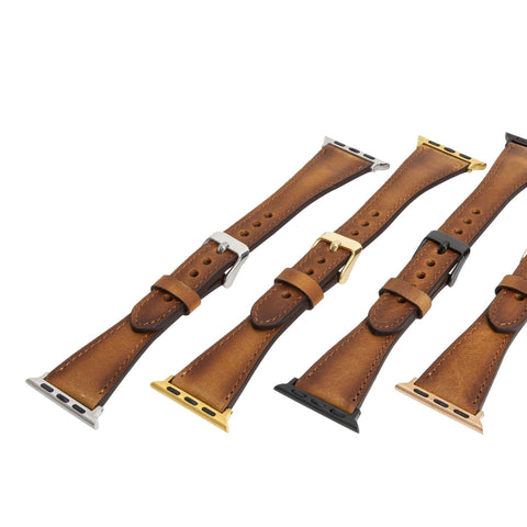Correa delgada de cuero Messina para Apple Watch