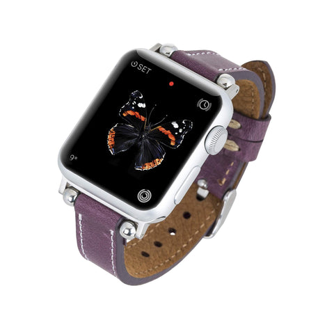 Correa delgada de cuero Foggia para Apple Watch