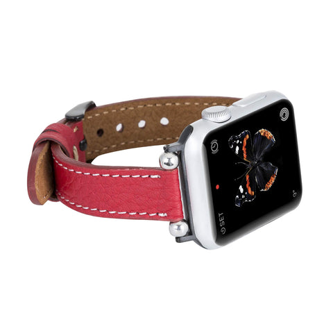 Correa delgada de cuero Foggia para Apple Watch