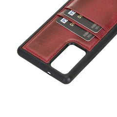 Funda tipo billetera de cuero Capri Snap On para Samsung Galaxy Note 20