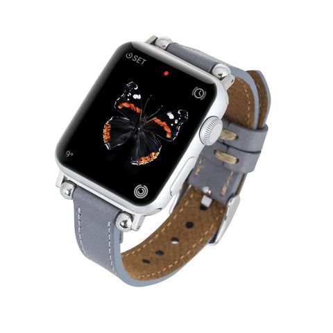 Correa delgada de cuero Foggia para Apple Watch