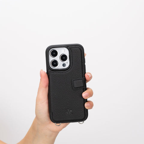 Fermo Leather Crossbody Wallet Phone Case for iPhone 15 Pro