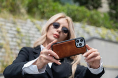 Lucca Snap On Leather Case for iPhone 14 Pro Max