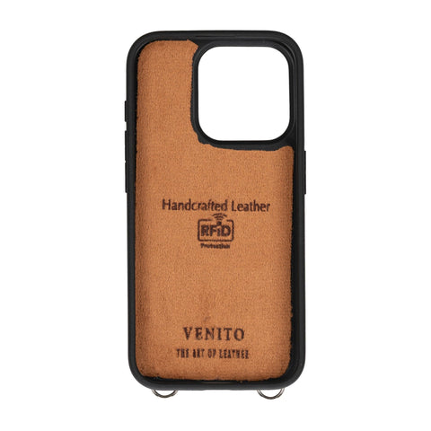 Fermo Leather Crossbody Wallet Phone Case for iPhone 15 Pro