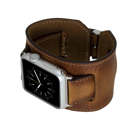 Ancona Leather Cuff Band Strap for Apple Watch