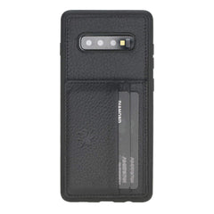 Funda tipo billetera de cuero Pisa Snap On con soporte para Samsung Galaxy S10 Plus