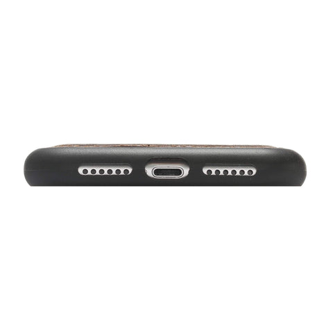 Funda de cuero Lucca Snap On para iPhone XR
