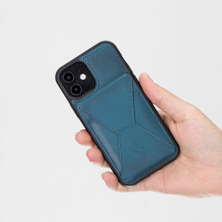 Messa RFID Blocking Leather Case for iPhone 12 with a Detachable Wallet