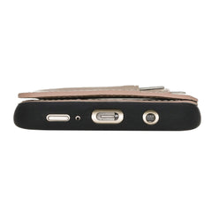 Funda tipo billetera de cuero Pisa Snap On con soporte para Samsung Galaxy S9