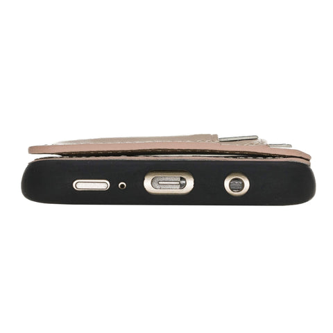 Pisa Snap On Leather Wallet Case with Stand for Samsung Galaxy S9 Plus