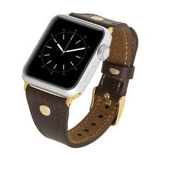 Correa delgada de cuero Sessa para Apple Watch