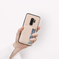 Funda tipo billetera de cuero Pisa Snap On con soporte para Samsung Galaxy S9 Plus