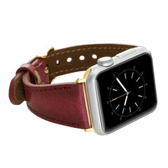 Messina Leather Slim Band Strap for Apple Watch
