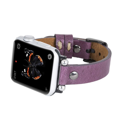 Perugia Leather Slim Band Strap for Apple Watch