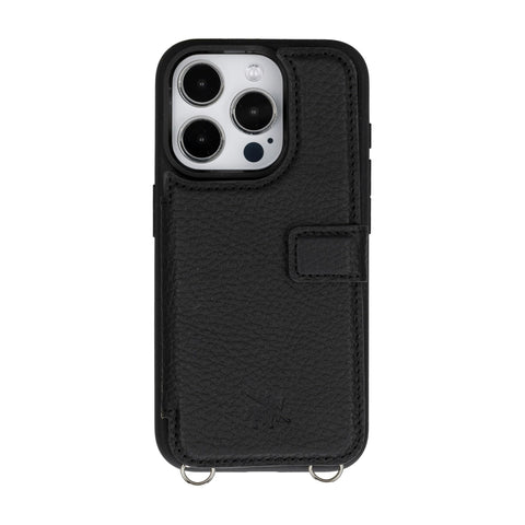 Fermo Leather Crossbody Wallet Phone Case for iPhone 15 Pro