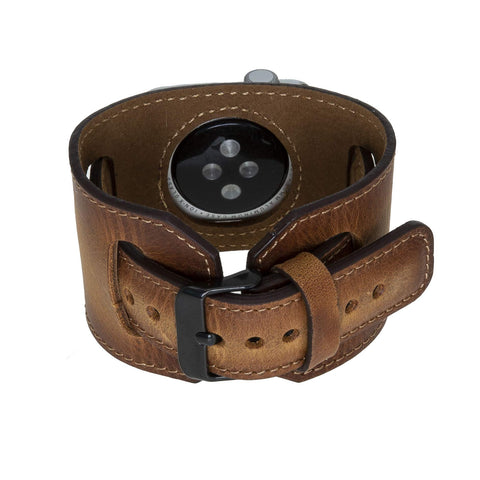 Ancona Leather Cuff Band Strap for Apple Watch
