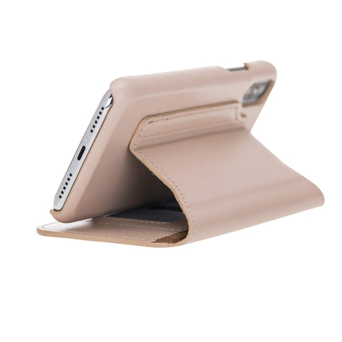 Venice RFID Blocking Leather Wallet Stand Case for iPhone X