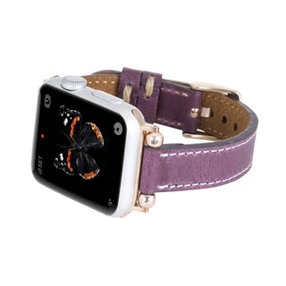 Foggia Leather Slim Band Strap for Apple Watch