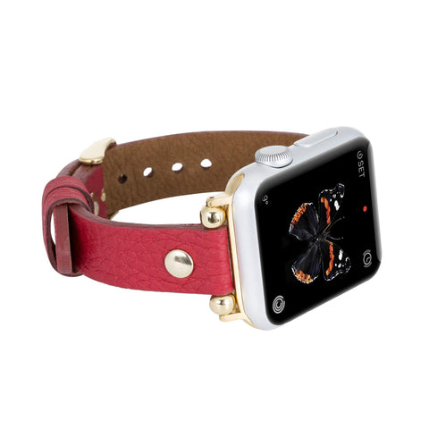 Perugia Leather Slim Band Strap for Apple Watch