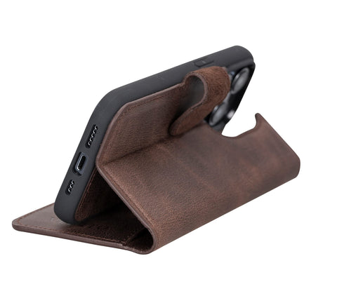 Ravenna RFID Blocking Detachable Leather Wallet Case for iPhone 14 Pro