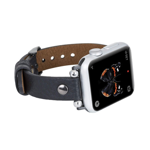 Perugia Leather Slim Band Strap for Apple Watch