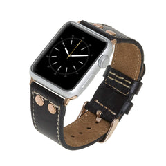 Correa de cuero Como para Apple Watch