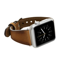 Messina Leather Slim Band Strap for Apple Watch