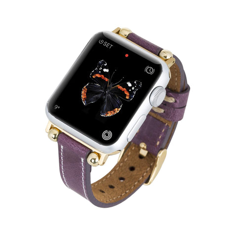 Correa delgada de cuero Foggia para Apple Watch