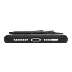 Funda tipo billetera de cuero Pisa Snap On con soporte para iPhone XS Max