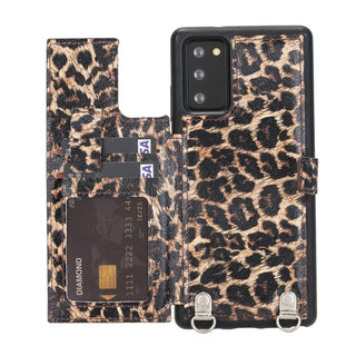 Fermo Funda de cuero para teléfono con billetera cruzada para Galaxy Note 20