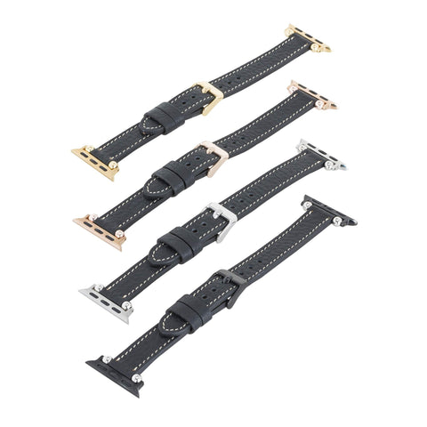 Correa delgada de cuero Foggia para Apple Watch