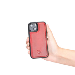 Funda de cuero Lucca Snap On para iPhone 13 Mini