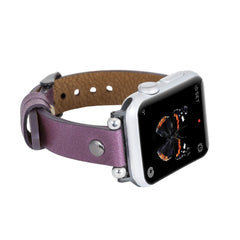 Correa delgada de cuero Perugia para Apple Watch