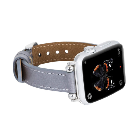 Correa delgada de cuero Foggia para Apple Watch