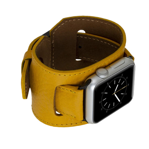 Ancona Leather Cuff Band Strap for Apple Watch