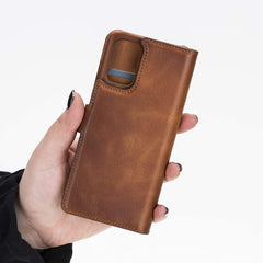 Funda tipo billetera de cuero con bloqueo RFID Florence para Samsung Galaxy S20 Plus