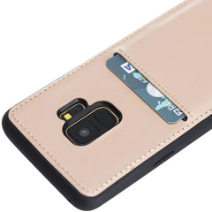 Funda tipo billetera de cuero Cosa Snap On para Samsung Galaxy S9