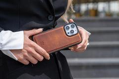 Lucca Snap On Leather Case for iPhone 14 Pro Max