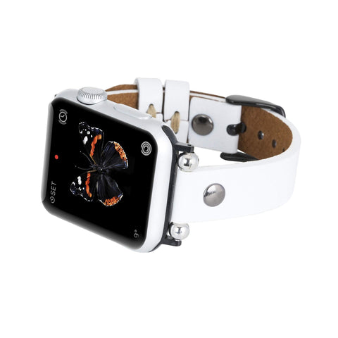 Perugia Leather Slim Band Strap for Apple Watch