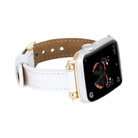 Correa delgada de cuero Foggia para Apple Watch