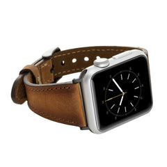 Messina Leather Slim Band Strap for Apple Watch