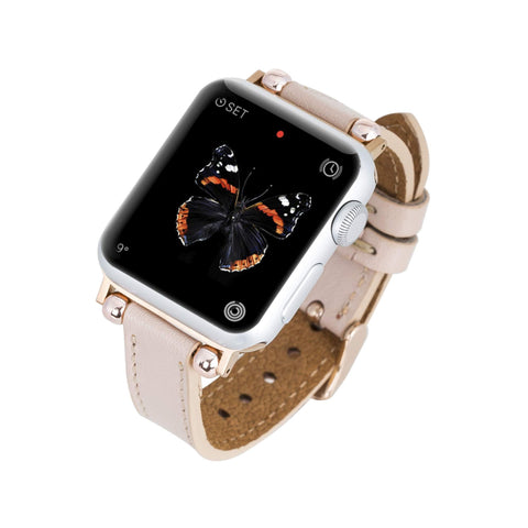 Correa delgada de cuero Foggia para Apple Watch