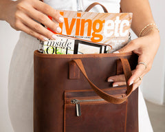 Valetto Leather Tote Bag