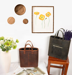Valetto Leather Tote Bag